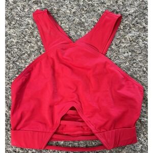 Balera Red Halter Dance‎ Top Adult Small SA Performance Costume Crop Festival